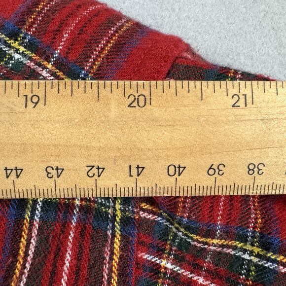 L.L.Bean XL Tall Red Tartan Plaid Flannel Shirt 100% Cotton Long Sleeve Outdoors - Picture 12 of 14